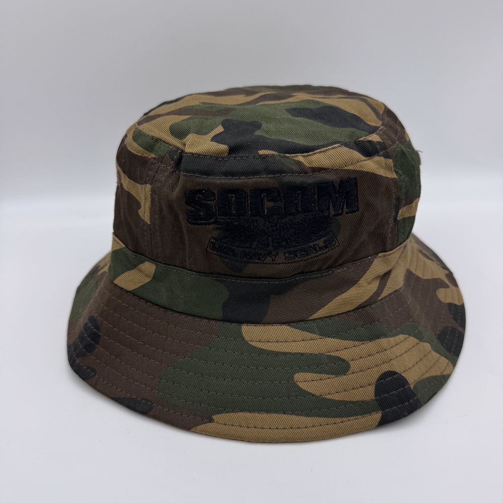 Vintage PlayStation SOCOM Bucket Hat Woodland Camo Navy SEALs Video Game Promo